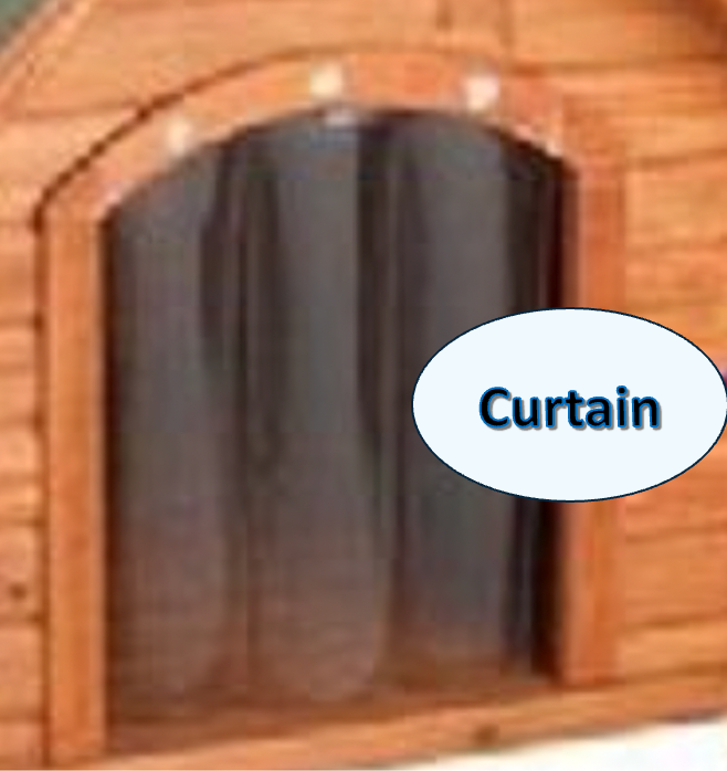 Dog Kennel Curtain Photo