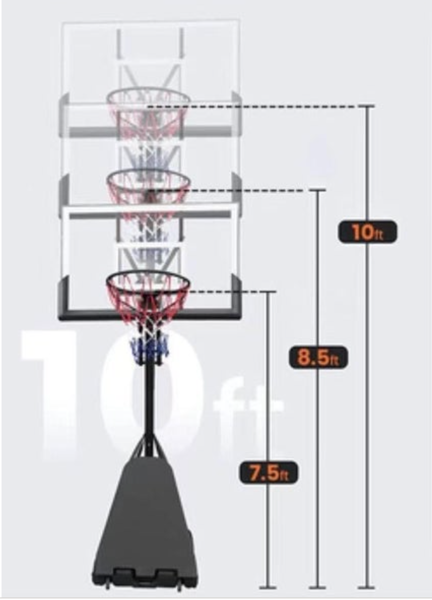 Basketball Hoop Expert Height Range Photo