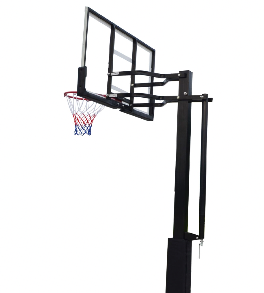 In-Ground Basketball Hoop Side Photo